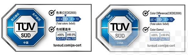 TUV南德投影仪专业色准China Mark认证标志